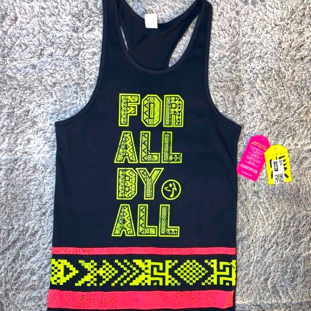 Zumbawear Active Instructor Tank Top Bold Black Size XSuave MSRP $24